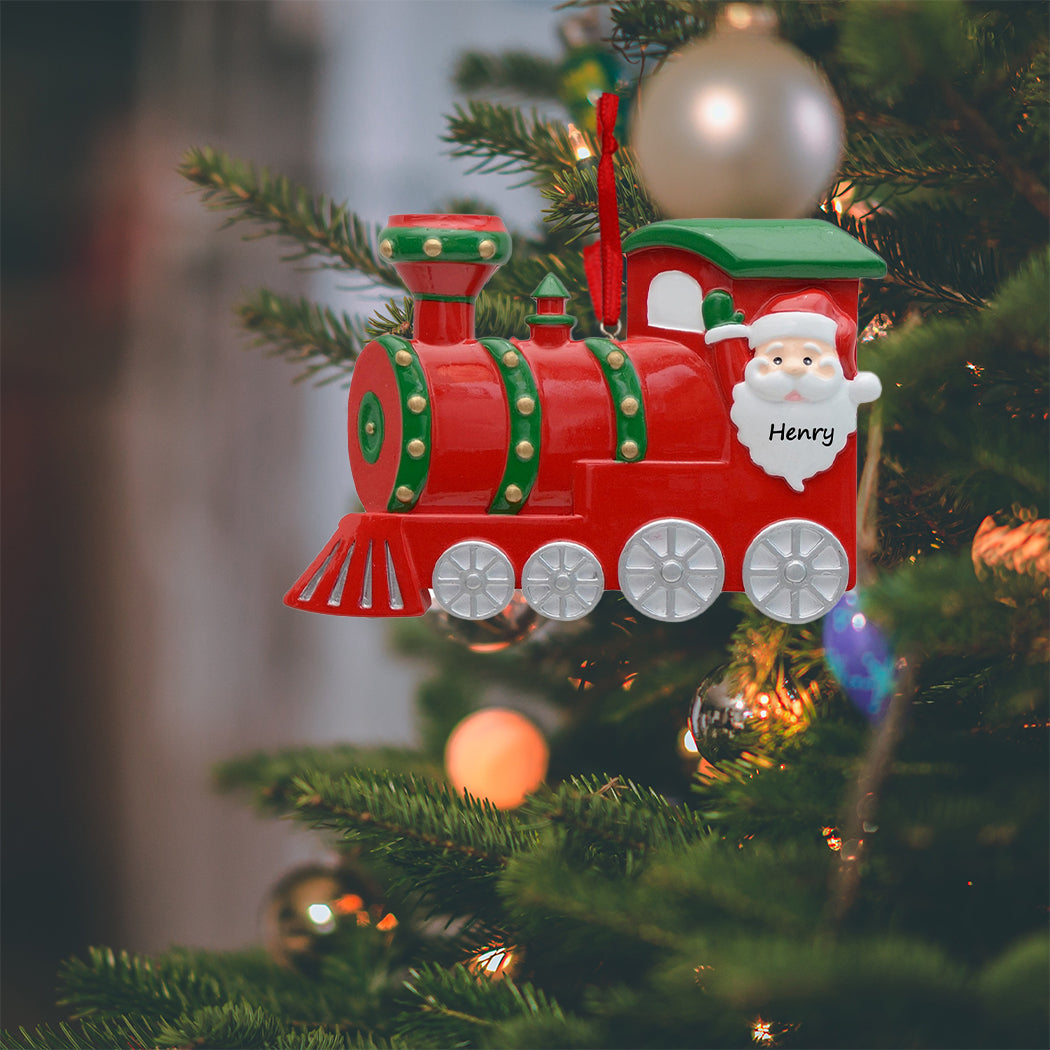 Personalized Santa Train Christmas Ornament