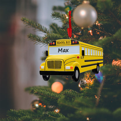 School Bus Christmas Ornament