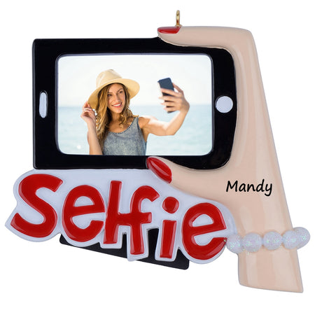 Personalized Selfie Phone Photo Frame Ornament