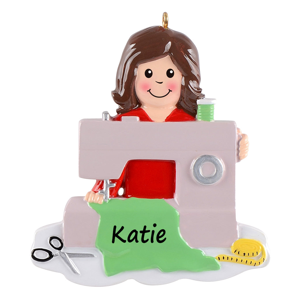 Personalized Sewing Machine Ornament