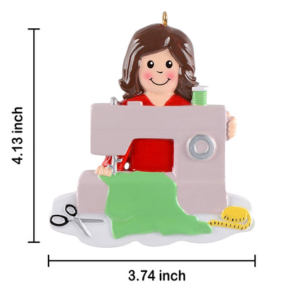Personalized Sewing Machine Ornament