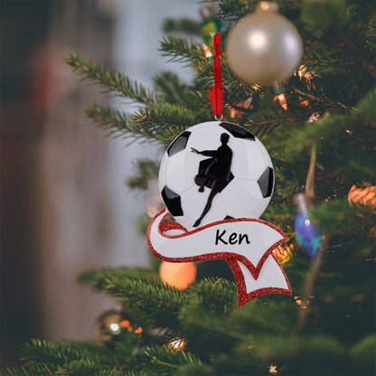 Personalized Soccer Ball Ornament