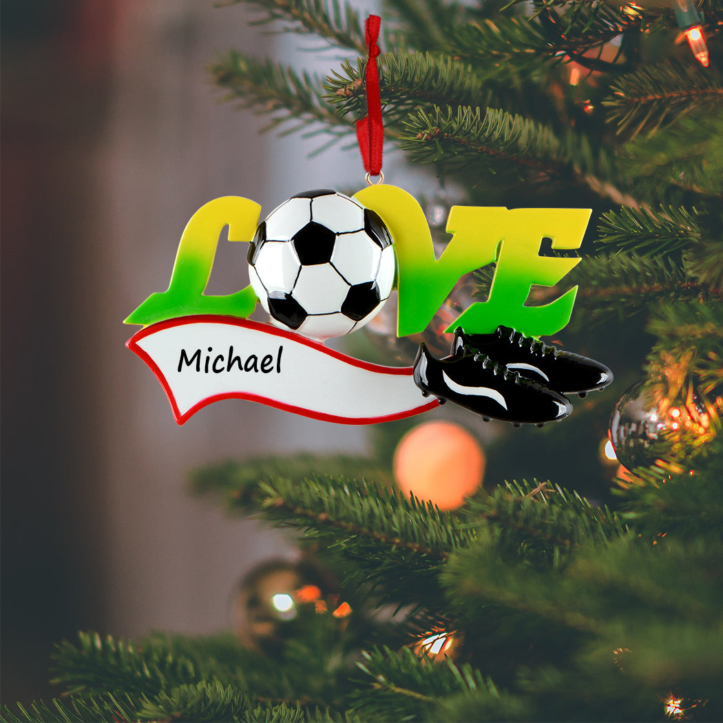 Personalized Soccer Lover Ornament