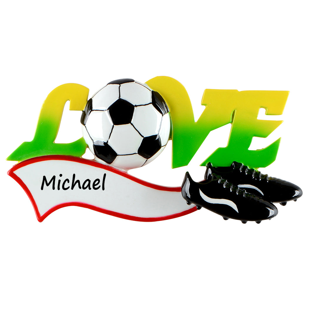 Personalized Soccer Lover Ornament