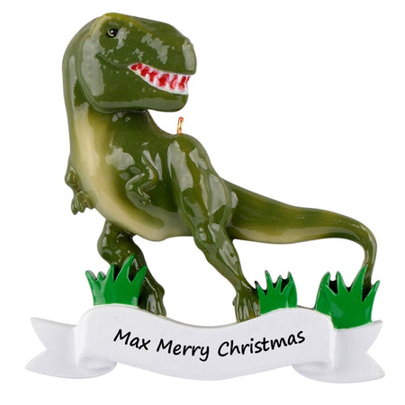Personalized Dinosaur Christmas Ornament – T-Rex Keepsake Ornament