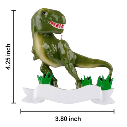 Personalized Dinosaur Christmas Ornament – T-Rex Keepsake Ornament