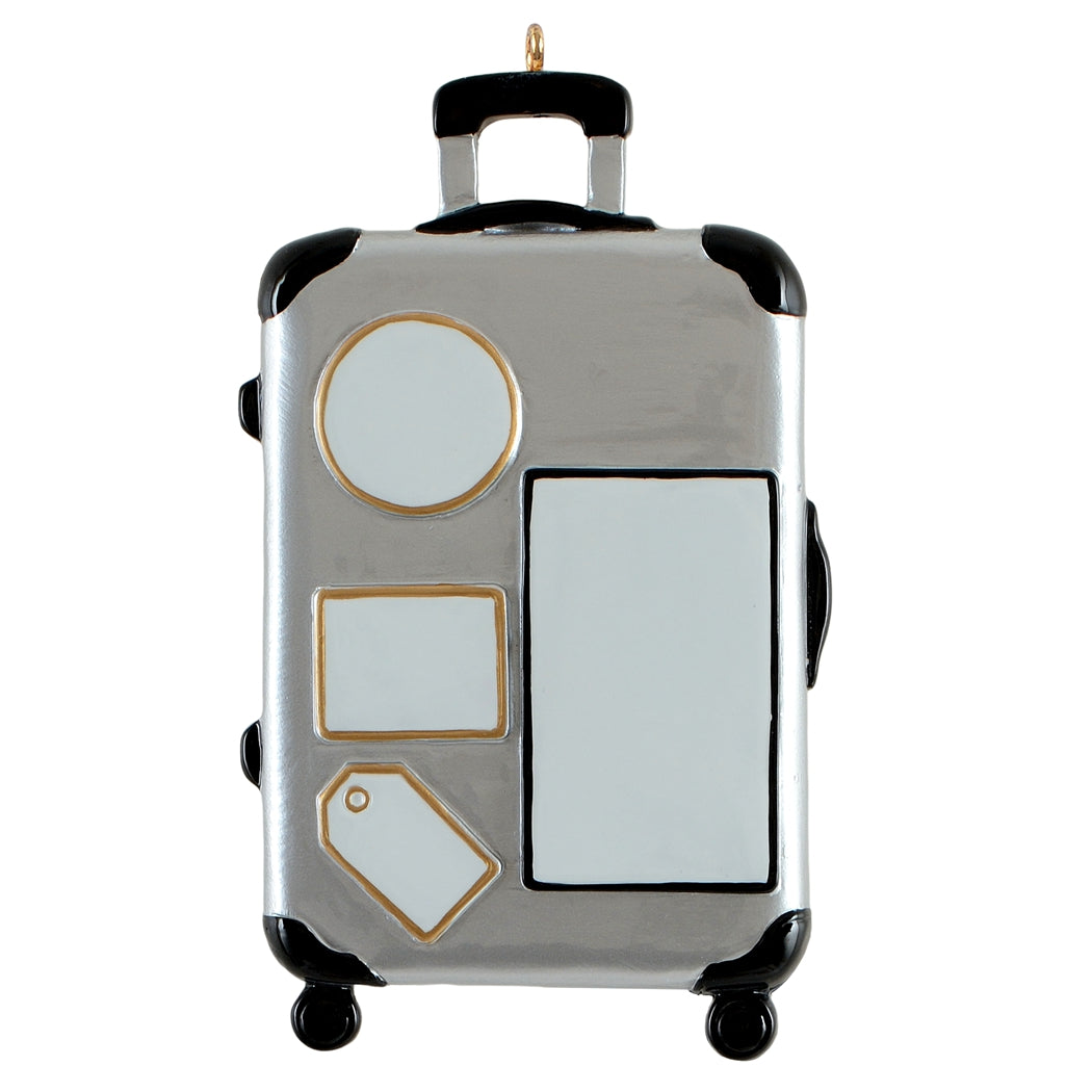 Personalized Travel Suitcase Christmas Ornament