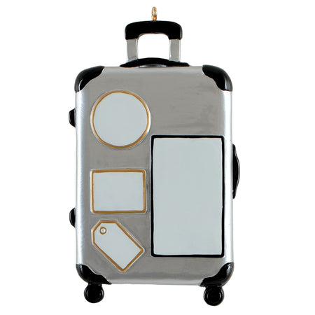 Personalized Travel Suitcase Christmas Ornament