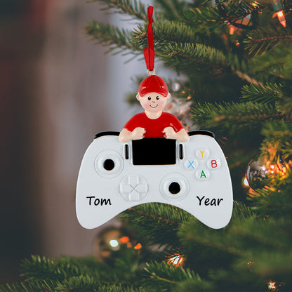 Personalized Video Game Boy Ornament