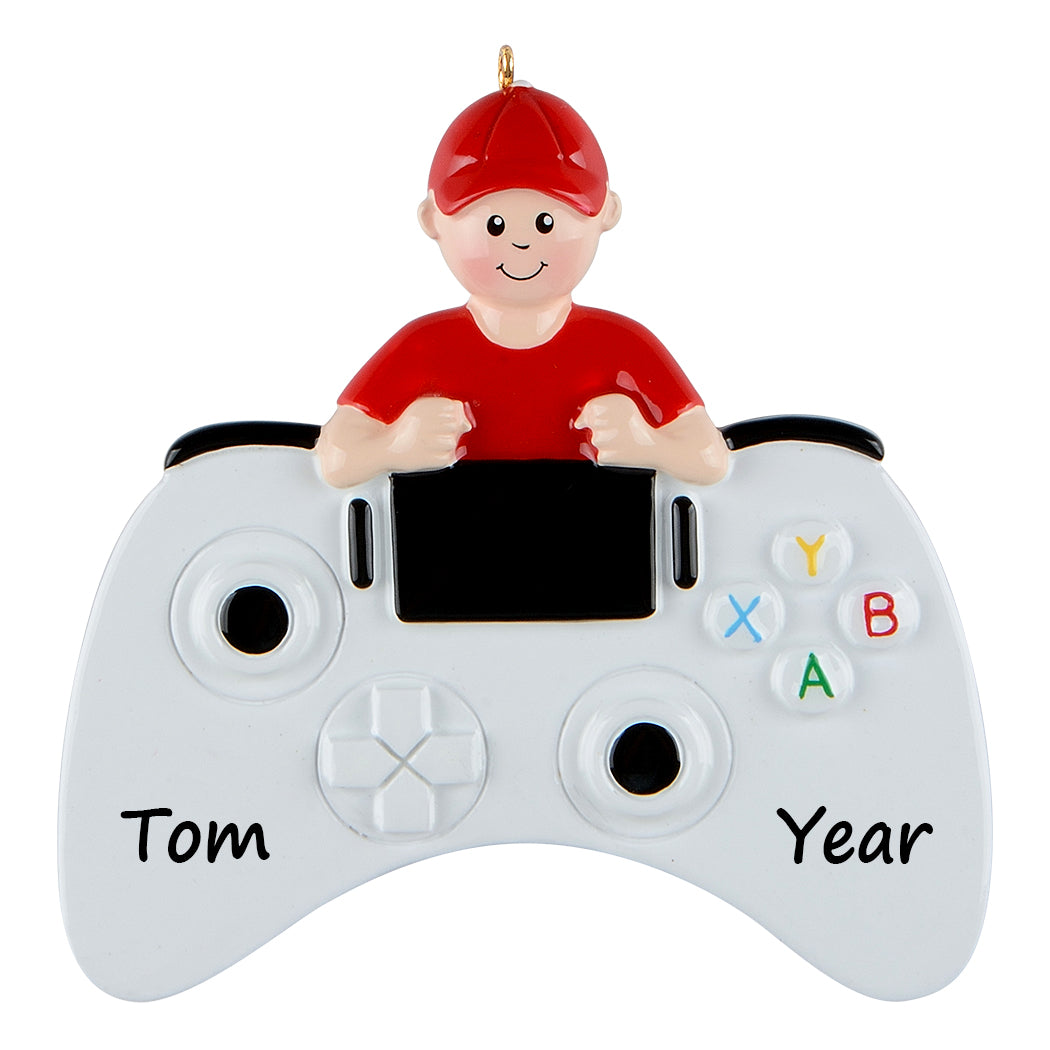 Personalized Video Game Boy Ornament