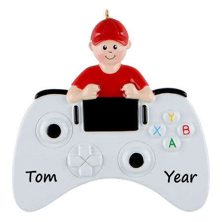 Personalized Video Game Boy Ornament