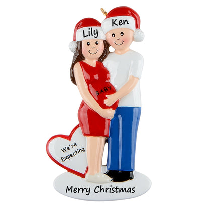 Personalized We're Expecting Couple Ornament