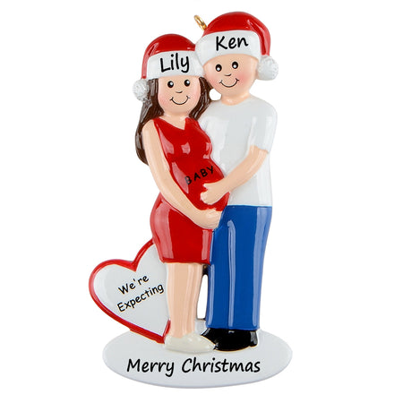 Personalized We're Expecting Couple Ornament