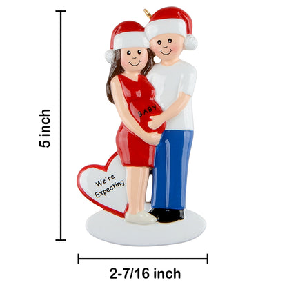 Personalized We're Expecting Couple Ornament