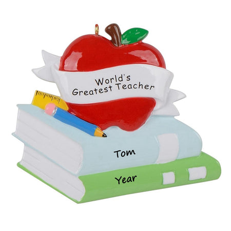 World’s Greatest Teacher Apple Ornament