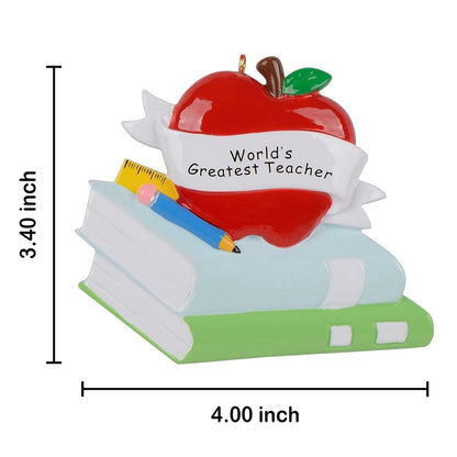 World’s Greatest Teacher Apple Ornament