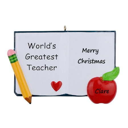 Personalized World’s Greatest Teacher Ornament