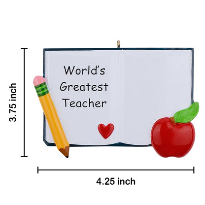 Personalized World’s Greatest Teacher Ornament