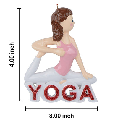Personalized Yoga Girl Ornament