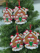 Load and play video in Gallery viewer, Christmas Customize Gift Ornament Holiday Decoration Gingerbread House Family
