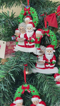 Load and play video in Gallery viewer, Personalized Christmas Ornament Santa Family 2
