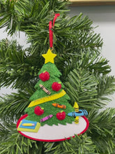Load and play video in Gallery viewer, Personalized Christmas Ornament A+ Educator
