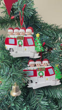 Load and play video in Gallery viewer, Personalized Gift Christmas Ornament RV Trailer Family 2
