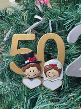 Load and play video in Gallery viewer, Personalized Christmas Ornament 50th Anniversary

