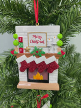 Load and play video in Gallery viewer, Personalized Gift for Family 2 Christmas Decoration Ornament Fireplace Stockings
