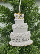 Load and play video in Gallery viewer, Personalized Christmas Ornament Wedding Cake
