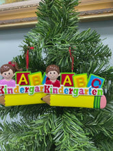 Load and play video in Gallery viewer, Kindergarten Christmas Personalize Ornament Boy/Girl
