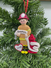 Load and play video in Gallery viewer, Customize Occupation Gift Christmas Tree Ornament Hero Fireman
