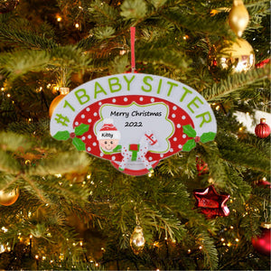 Personalized Gift Christmas Decoration Ornament for Baby Sitter