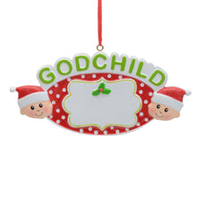 Load image into Gallery viewer, Christmas Tree Decoration Personalized Ornament Gift GodChild
