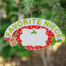 Load image into Gallery viewer, Personalized Tree Ornaments Christmas Gift Favorite Niece
