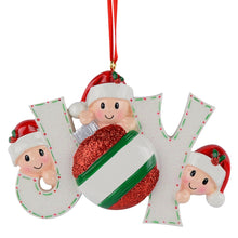 Load image into Gallery viewer, Personalized Ornament Christmas Gift Decoration Ornament JOY Family 3
