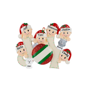 Personalized Christmas Ornament JOY Family 6