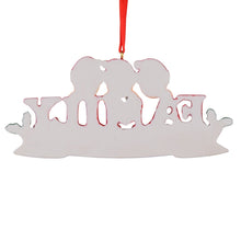 Load image into Gallery viewer, Personalized Christmas Ornament Sparkle Family 3
