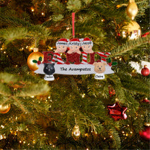 Load image into Gallery viewer, Personalized Christmas Ornament Sparkle Family 3
