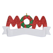 Load image into Gallery viewer, Holiday Gift Personalized Christmas Ornament MOM/DAD
