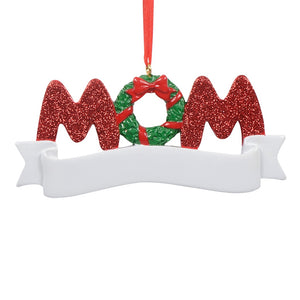 Holiday Gift Personalized Christmas Ornament MOM/DAD