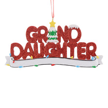 Load image into Gallery viewer, Personalized Christmas Ornament Ornament GRANDDAUGHTER/SON
