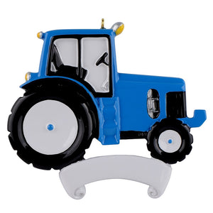 Christmas Personalized Ornaments Occupation Ornament Tractor Blue