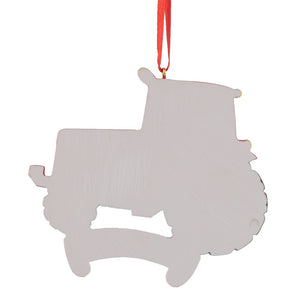 Teens' Christmas Gift Personalized Ornament Tractor Red