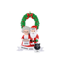 Load image into Gallery viewer, Personalized Gift Christmas Ornament Santa Family 2
