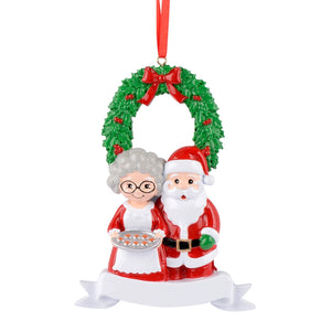 Personalized Christmas Ornament Santa Family 2