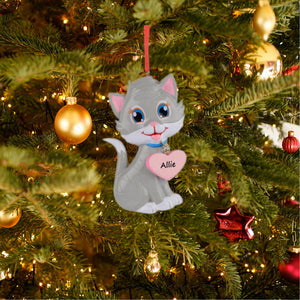 Personalized Gift Christmas Ornament Pet Ornament Kitty