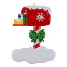 Load image into Gallery viewer, Personalized Christmas Ornament Mailbox
