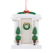Load image into Gallery viewer, Personalized Christmas Ornament Our New Home Grey Door
