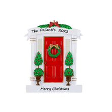 Load image into Gallery viewer, Personalized Christmas Ornament Our New Home Red Door
